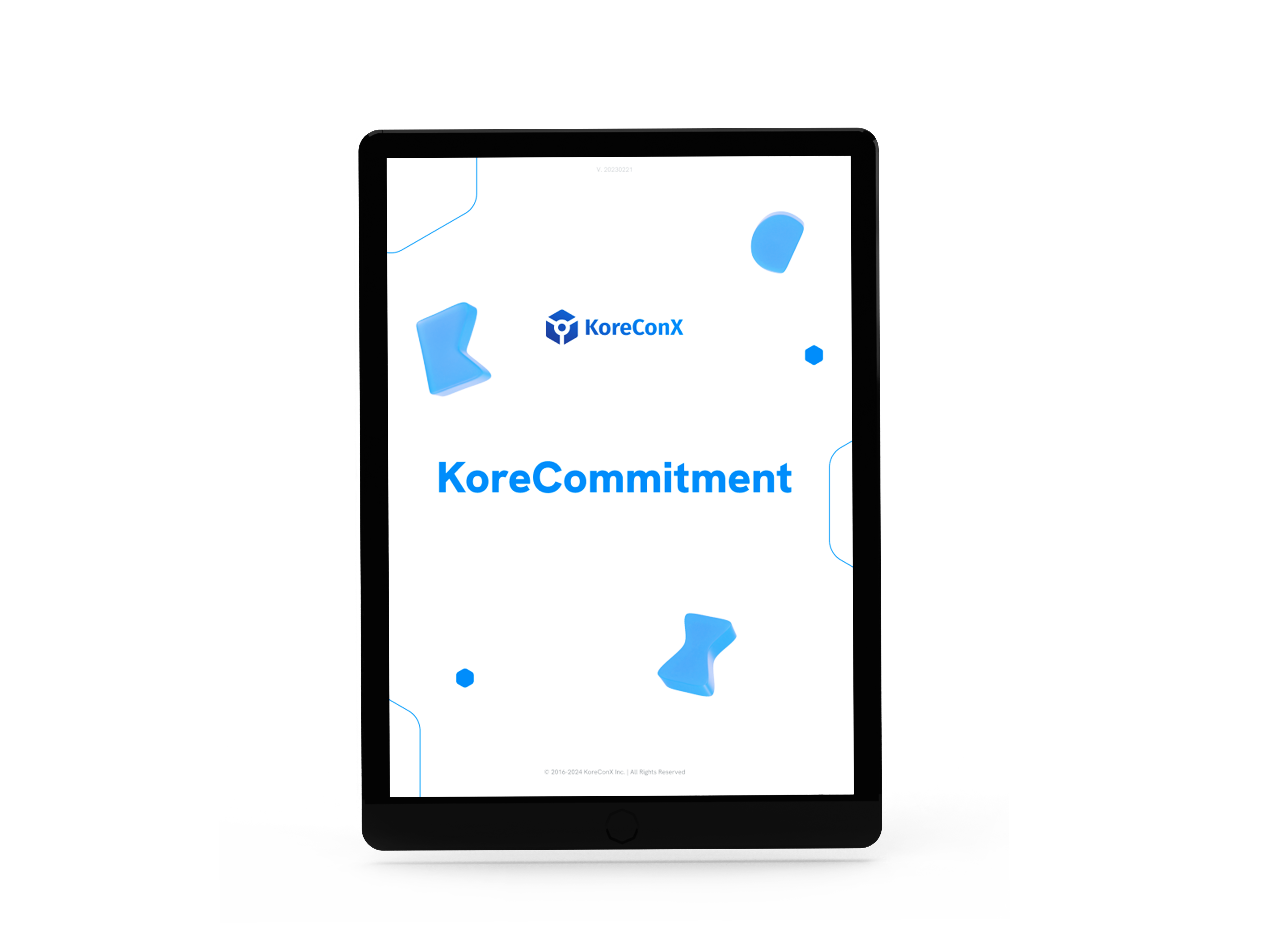 KoreCommitment Mockup Ipad