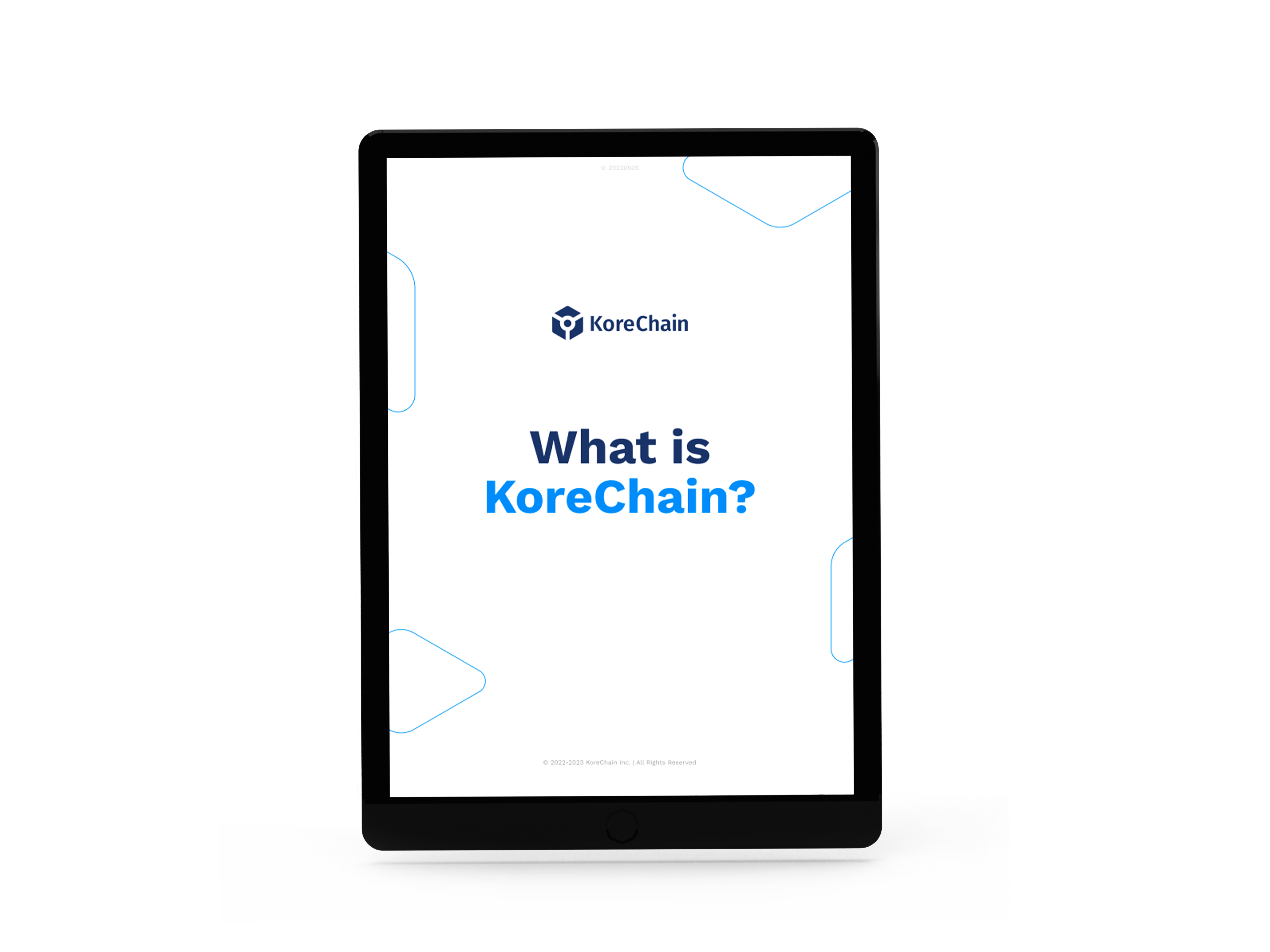 WhatisKorechain Mockup Ipad